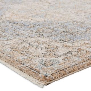 Jaipur Living Lark Lynette LAR03 Tan/Blue Area Rug Corner Image