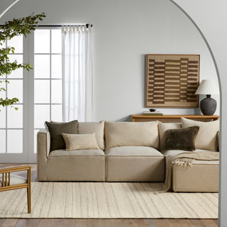 Jaipur Living Leona Rya LEO09 Cream Area Rug Lifestyle Image