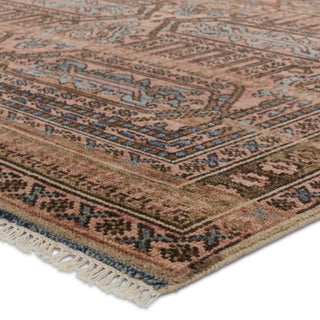 Jaipur Living Liberty Leone LIB13 Pink/Blue Area Rug Corner Image