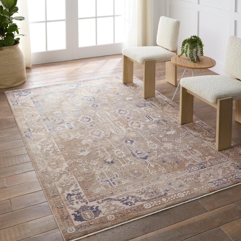 Jaipur Living Lilit Estelle LIL01 Beige/Gray Area Rug Lifestyle Image Feature