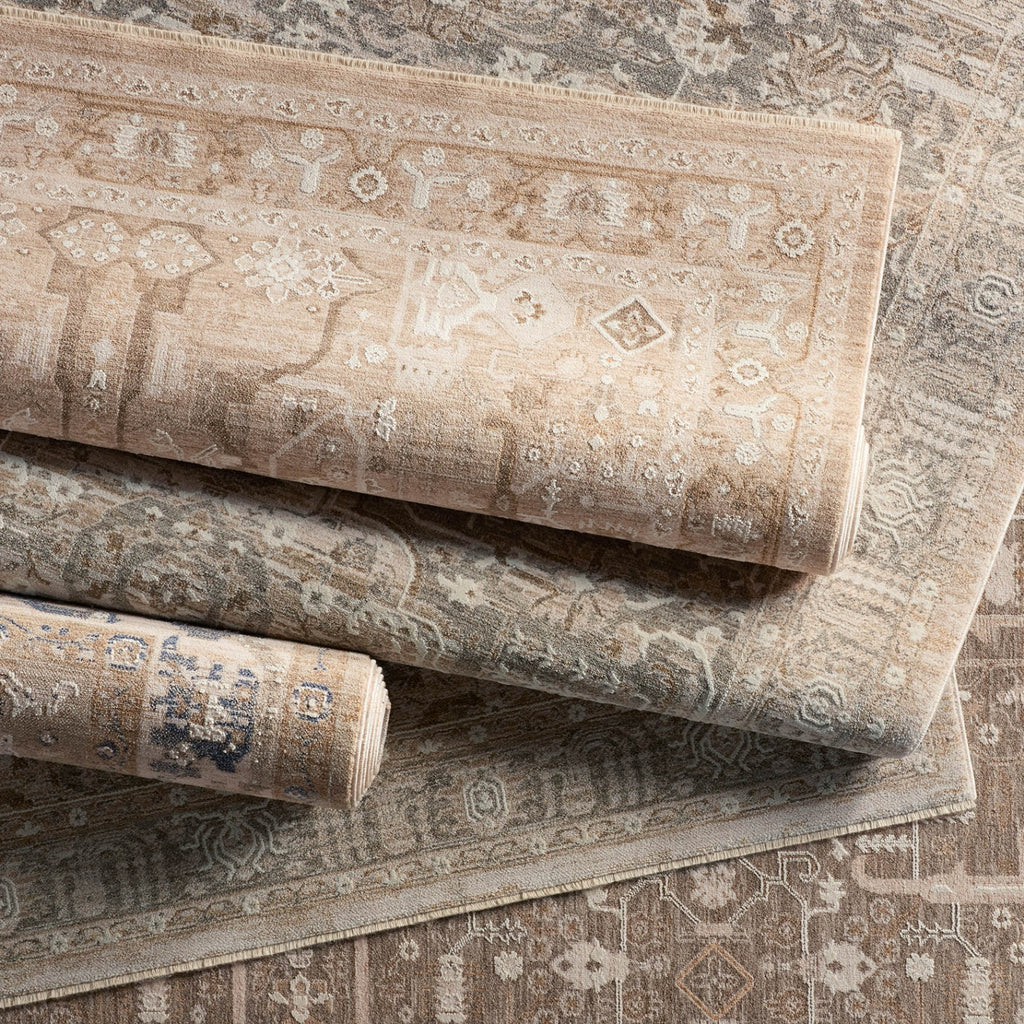 Jaipur Living Lilit Lechmere LIL03 Taupe/Cream Area Rug Lifestyle Image Feature