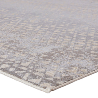 Jaipur Living Nostalgia Casablanca NS03 Gray/White Area Rug Corner Image