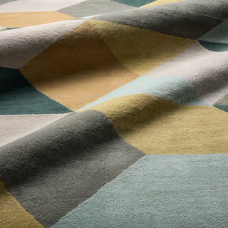 Jaipur Living En Casa Ojo LST16 Gold/Teal Area Rug by Luli Sanchez Lifestyle Image Feature