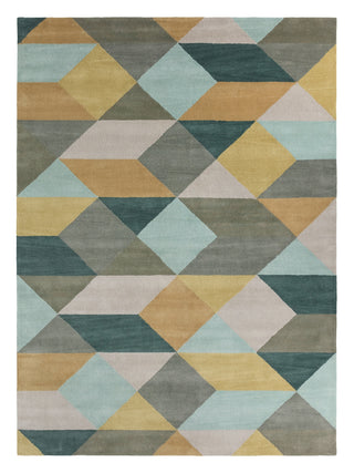 Jaipur Living En Casa Ojo LST16 Gold/Teal Area Rug by Luli Sanchez main image