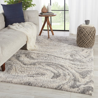 Jaipur Living Lyra Crescendo LYR06 Gray/Ivory Area Rug Lifestyle Image Feature