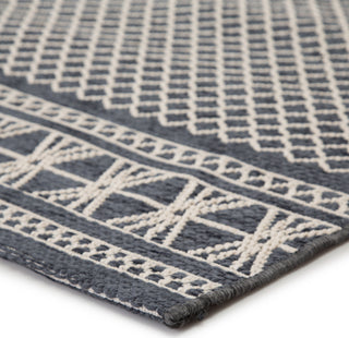 Jaipur Living Marina Vella MAR02 Dark Blue/Cream Area Rug Corner Image
