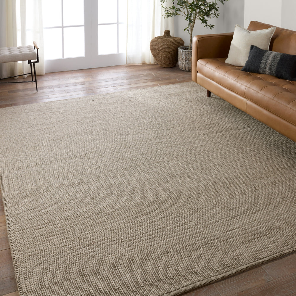Jaipur Living Maverick Ryker MAV10 Light Gray Area Rug Lifestyle Image Feature