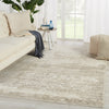 Jaipur Living Malibu by Barclay Butera Retreat MBB01 Light Gray/Ivory Area Rug Lifestyle Image Feature