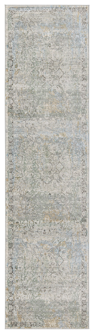 Jaipur Living Melo Thayer MEL04 Green/Light Gray Area Rug by Vibe Runner Image