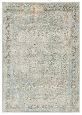 Jaipur Living Melo Thayer MEL04 Green/Light Gray Area Rug by Vibe main image