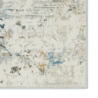 Jaipur Living Melo Jehan MEL07 Gray/Light Blue Area Rug by Vibe Detail Image