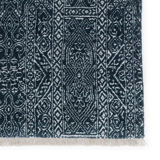 Jaipur Living Merritt Bram MER06 Dark Blue/Ivory Area Rug Detail Image