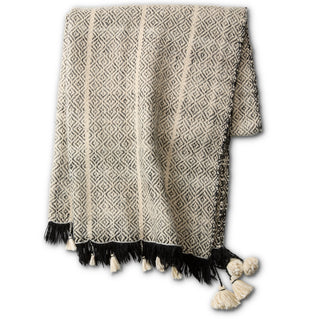 Jaipur Living Margosa Primani MGT03 Gray Throw by Neem Backing Image