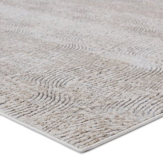 Jaipur Living Malilla By Nikki Chu Jaco MLI05 Cream/Gray Area Rug Corner Image