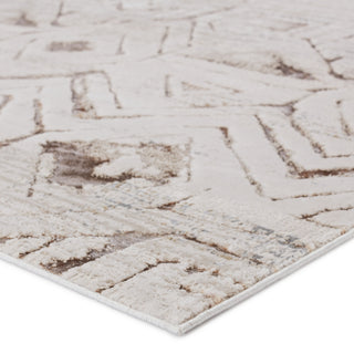 Jaipur Living Malilla By Nikki Chu Kalindi MLI06 Cream/Taupe Area Rug Corner Image