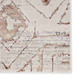 Jaipur Living Malilla By Nikki Chu Kalindi MLI06 Cream/Taupe Area Rug Detail Image