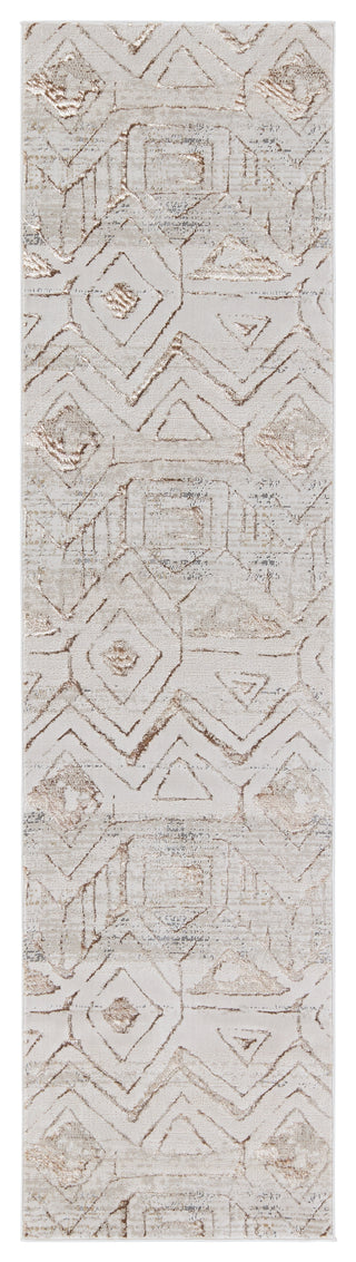 Jaipur Living Malilla By Nikki Chu Kalindi MLI06 Cream/Taupe Area Rug Runner Image