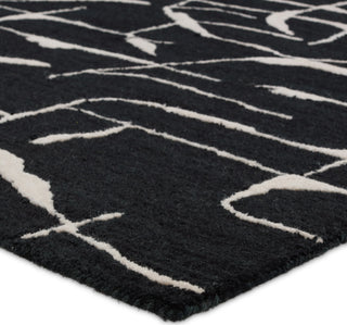 Jaipur Living Mallino by Noir MNK01 Black/White Area Rug Nikki Chu