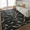 Jaipur Living Mallino by Noir MNK01 Black/White Area Rug Nikki Chu Lifestyle Image Feature