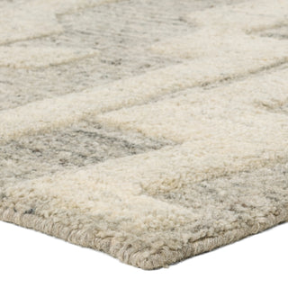 Jaipur Living Mallino By Nikki Chu Eminence MNK02 Gray Machine Washable Area Rug Corner Image