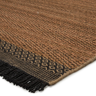 Jaipur Living Mosaic Saanvi MOS01 Tan/Black Area Rug Corner Image