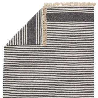 Jaipur Living Morro Bay Strand MRB01 Dark Gray/Beige Area Rug by Vibe Backing Image