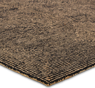 Jaipur Living Mercia Quarion MRC01 Brown/Black Area Rug Corner Image