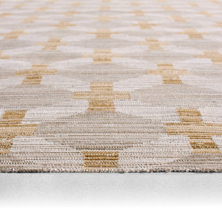 Jaipur Living Muted Mosaic Taylen MUM01 Gray / Yellow Gold Area Rug Edge