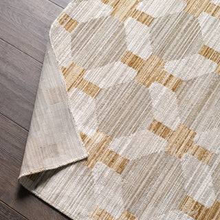 Jaipur Living Muted Mosaic Taylen MUM01 Gray / Yellow Gold Area Rug Backing