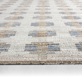 Jaipur Living Muted Mosaic Zorina MUM02 Blue / Gray Area Rug Edge