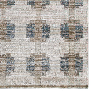 Jaipur Living Muted Mosaic Zorina MUM02 Blue / Gray Area Rug Corner