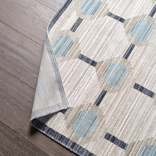 Jaipur Living Muted Mosaic Alaric MUM03 Blue / Gray Area Rug Backing