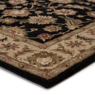 Jaipur Living Mythos Selene MY03 Black/Beige Area Rug Corner Image