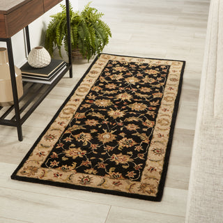 Jaipur Living Mythos Selene MY03 Black/Beige Area Rug Corner Image