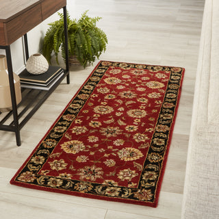 Jaipur Living Mythos Anthea MY08 Red/Black Area Rug Corner Image