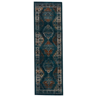 Jaipur Living Myriad Lia MYD10 Blue/Rust Area Rug by Vibe Runner Image