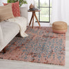 Jaipur Living Myriad Zea MYD17 Pink/Teal Area Rug Lifestyle Image