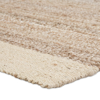 Jaipur Living Naturals Tobago Mallow NAT12 White/Tan Area Rug Corner Image