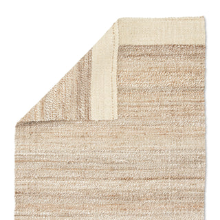 Jaipur Living Naturals Tobago Mallow NAT12 White/Tan Area Rug Backing Image