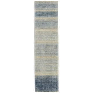 Jaipur Living Newport by Barclay Butera Bayshores NBB04 Blue/Beige Area Rug Runner Image
