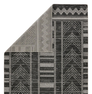 Jaipur Living Nadine Mateo NDN02 Black/Light Gray Area Rug by Vibe Backing Image