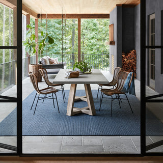 Jaipur Living Nirvana Premium Iver NIP02 Blue/Gray Area Rug Lifestyle Image