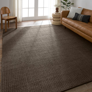 Jaipur Living Nirvana Premium Iver NIP06 Dark Gray Area Rug Lifestyle Image Feature