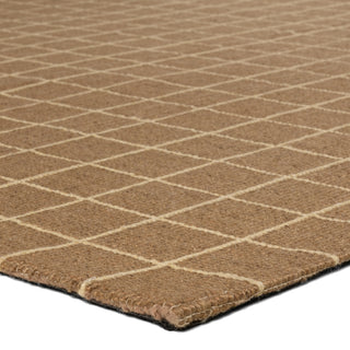 Jaipur Living Oxford By Barclay Butera Club OBB06 Brown Machine Washable Area Rug Corner Image