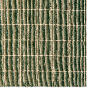 Jaipur Living Oxford By Barclay Butera Club OBB07 Green Machine Washable Area Rug Detail Image