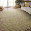 Jaipur Living Onessa Mildred ONE05 Blue/Green Area Rug Lifestyle Image Feature