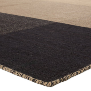 Jaipur Living Pleda Ronin PLE02 Tan/Black Area Rug Corner Image
