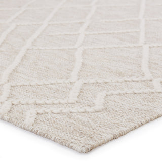Jaipur Living Plateau Moab PLT01 Light Gray/Ivory Area Rug Corner Image
