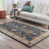 Jaipur Living Poeme Chambery PM82 Blue/Multicolor Area Rug Lifestyle Image Feature