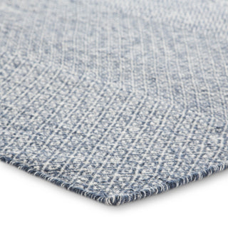 Jaipur Living Poise Glace POE04 Dark Blue/Ivory Area Rug Corner Image
